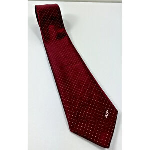 Vintage TRIAD Neck Tie Polyester Great Britain Red ATP